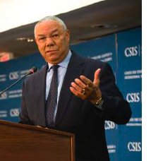 Colin Powell -- comes to LSJ class