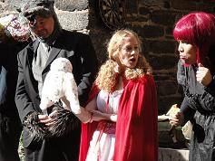 Graduate students performing Red Riding Hood