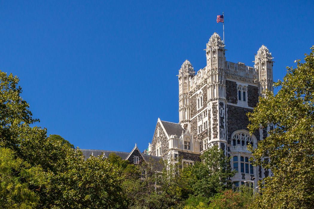 Shepard Hall sky view