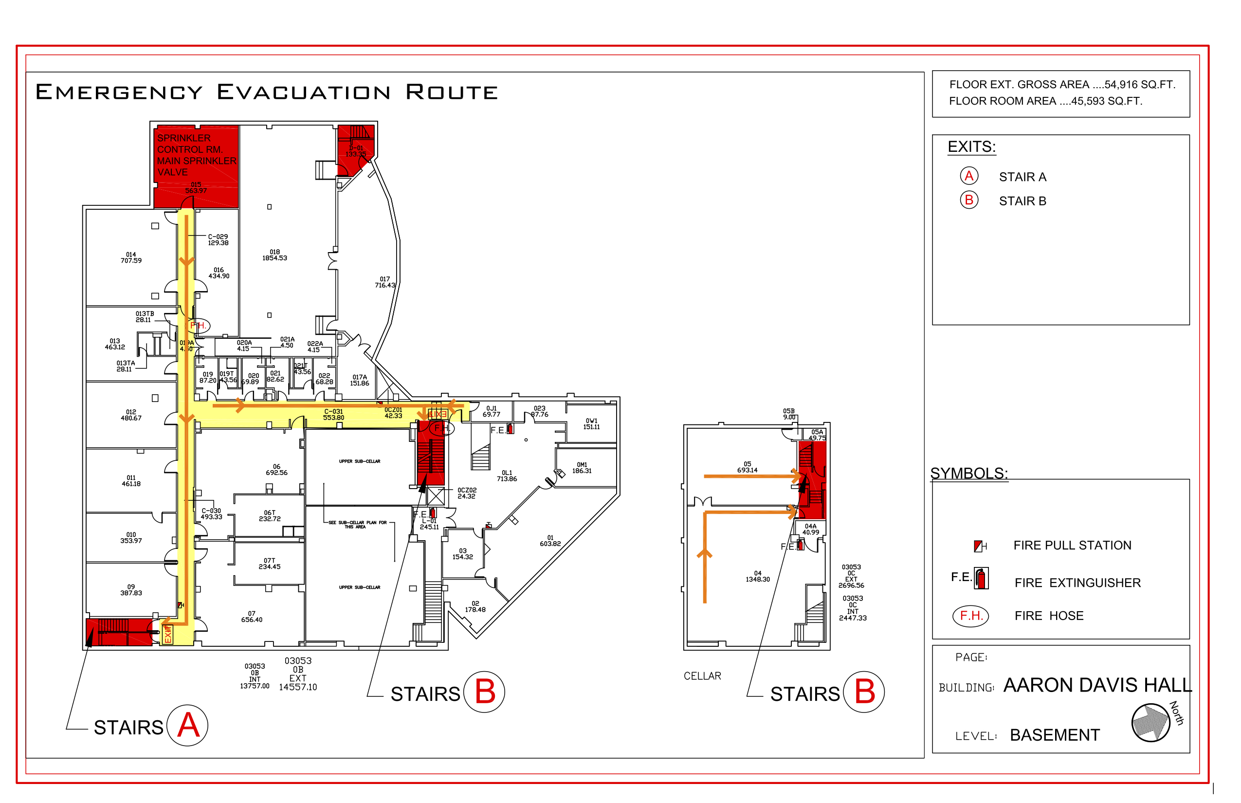 Aaron Davis Hall - Evacuation Route 1
