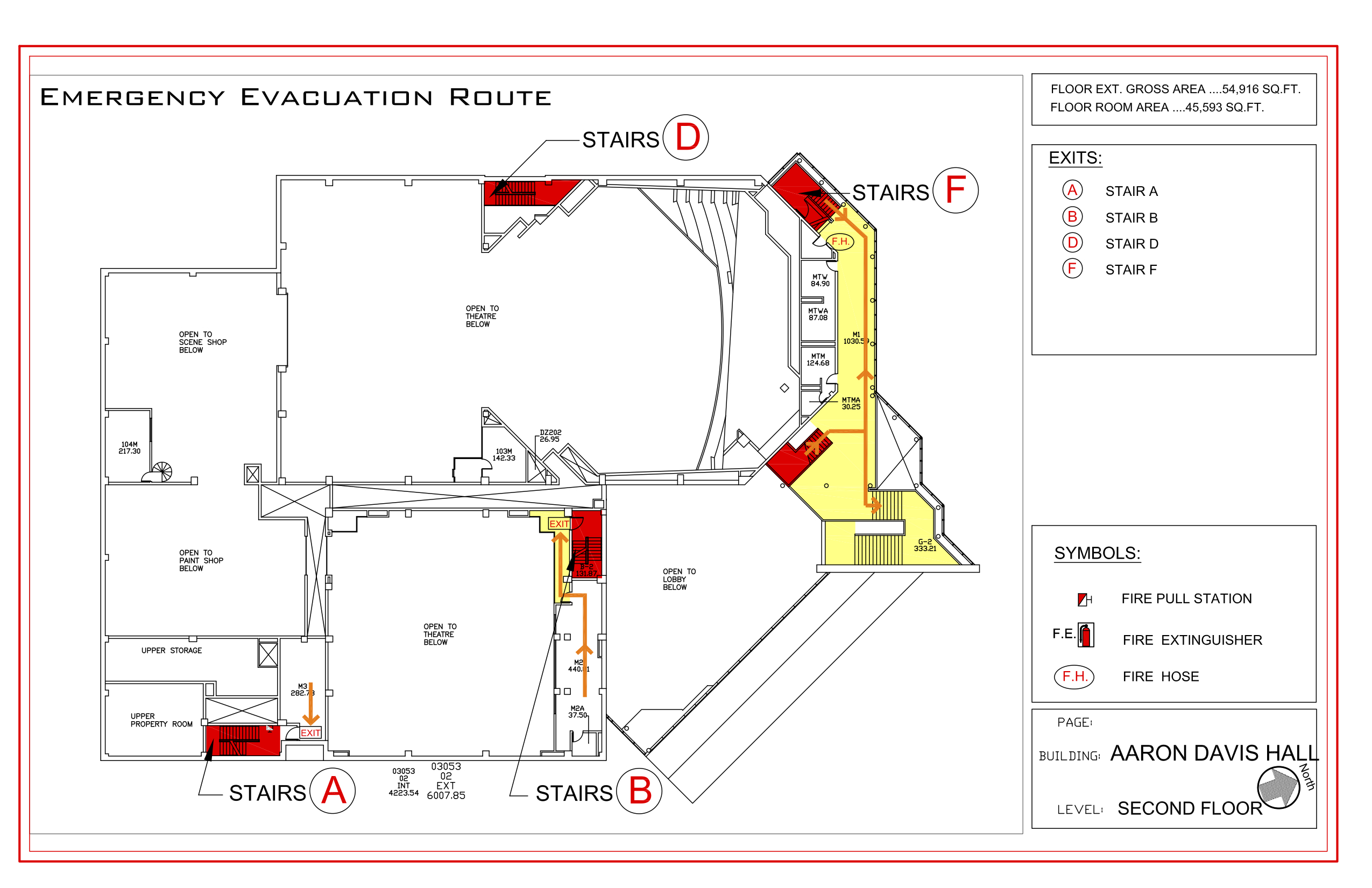 Aaron Davis Hall - Evacuation Route 3