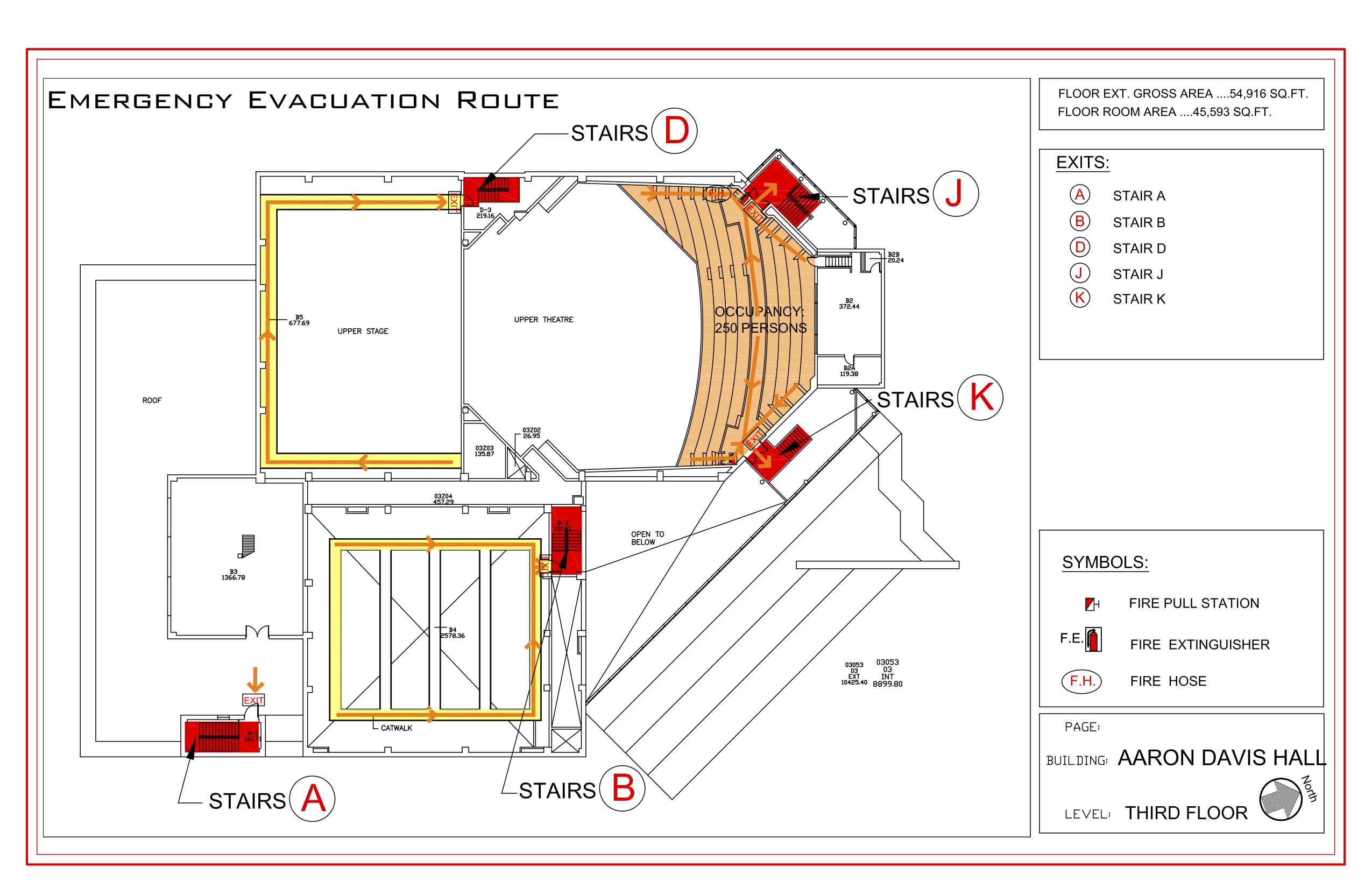 Aaron Davis Hall - Evacuation Route 4