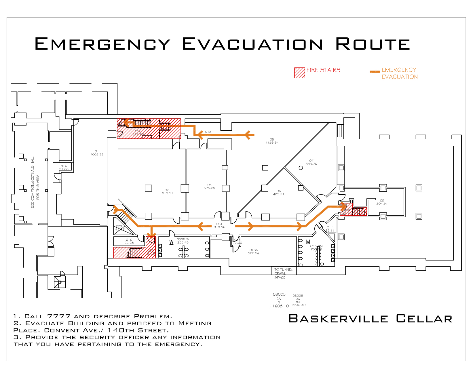Baskerville Hall - Evacuation Route 1