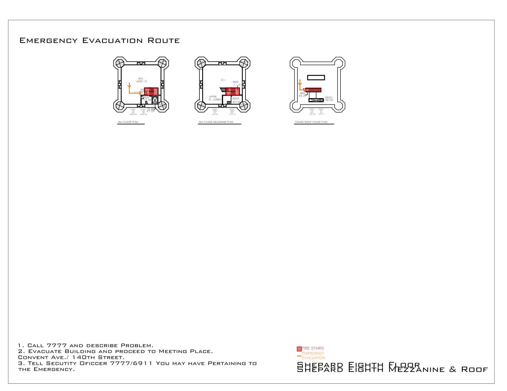 Shepard Hall - Evacuation Route 10