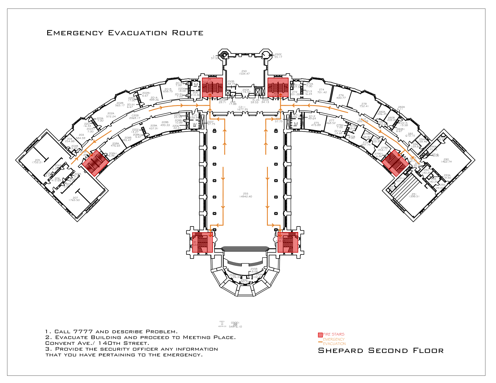 Shepard Hall - Evacuation Route 4