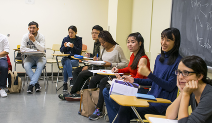 CCNY students in classroom 