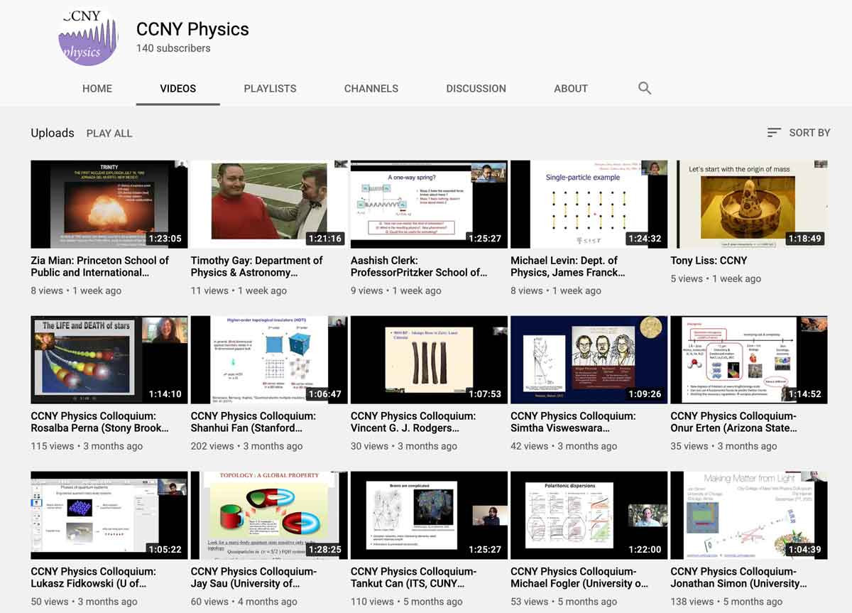 ccny physics youtube