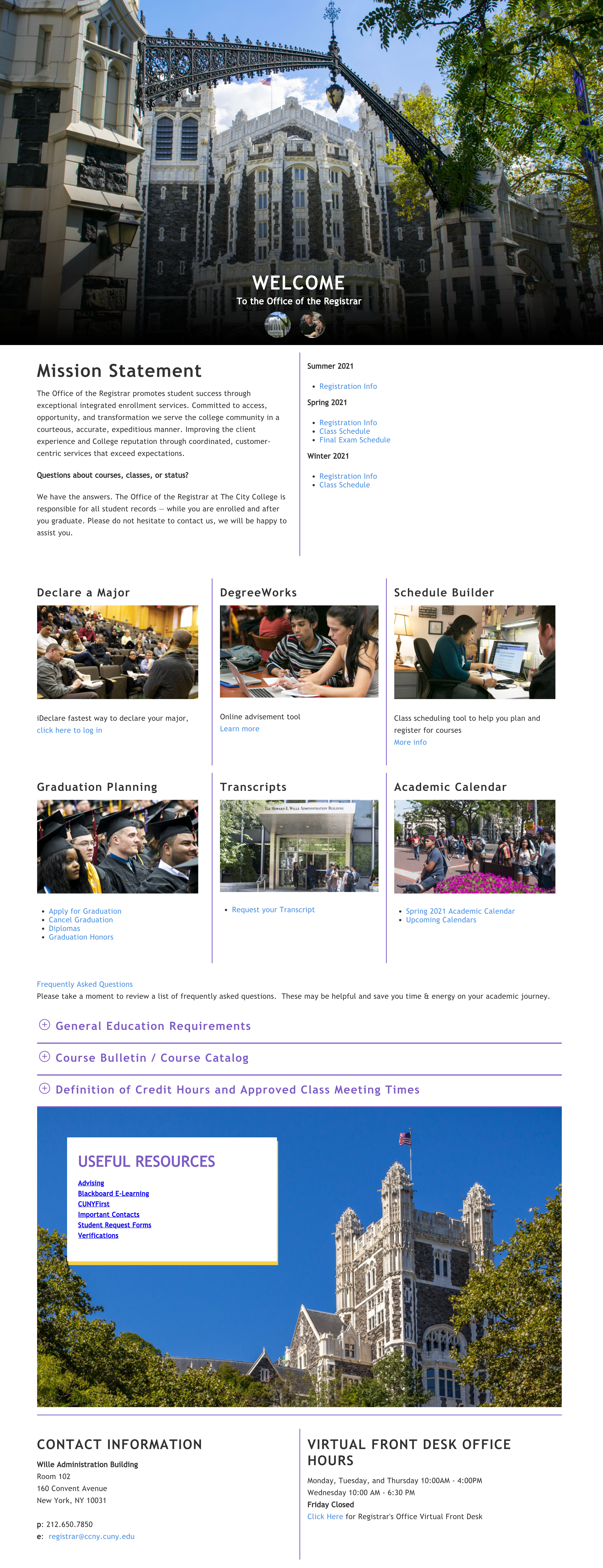 Homepage Webpage Example 