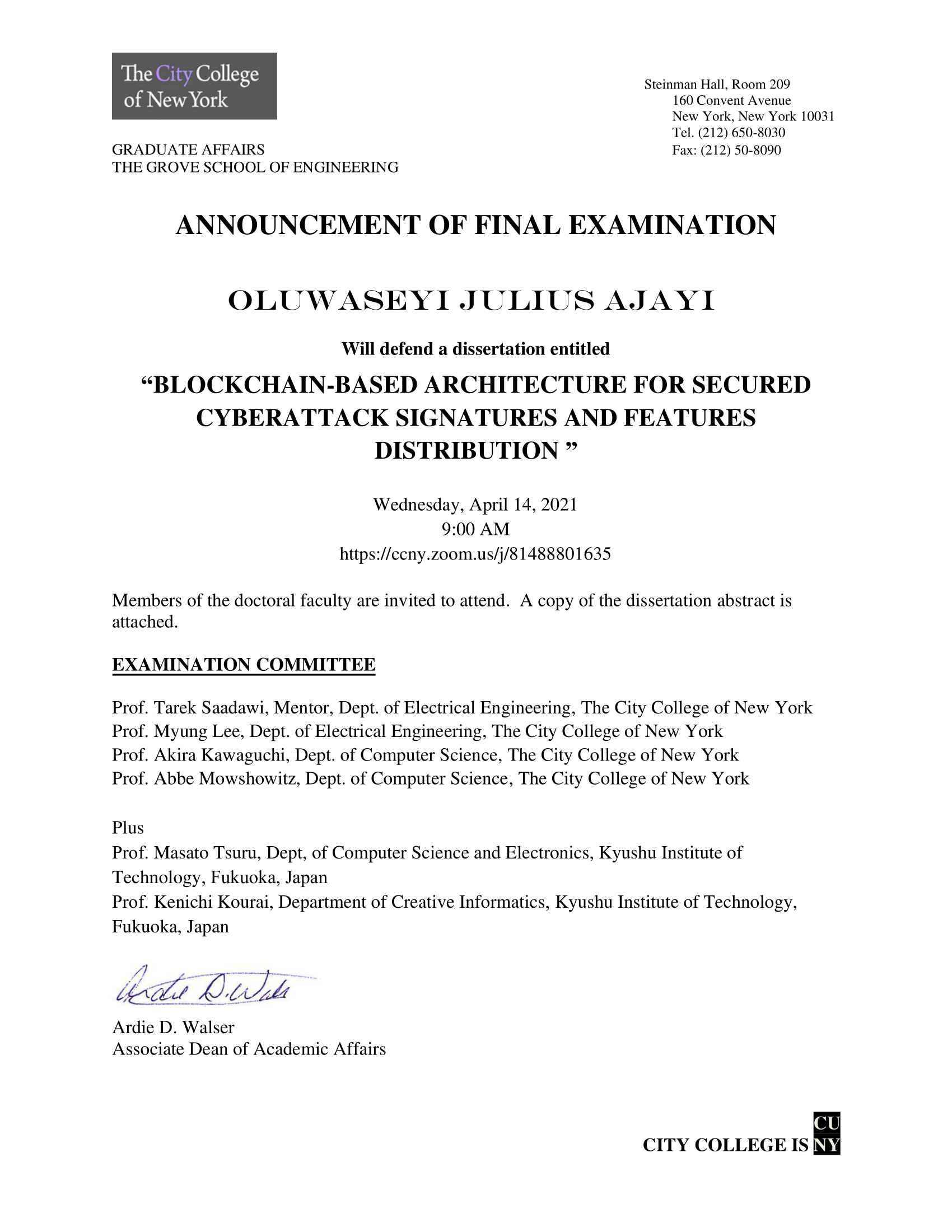 Final Exam EE-Oluwaseyi Julius Ajayi 4-14-2021 | The City College of New York