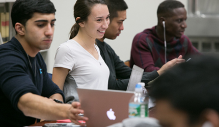 students working together 