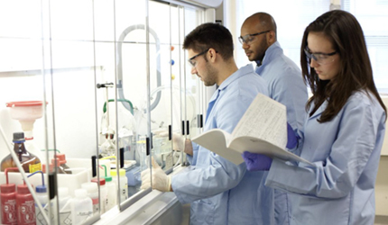 Students in a lab