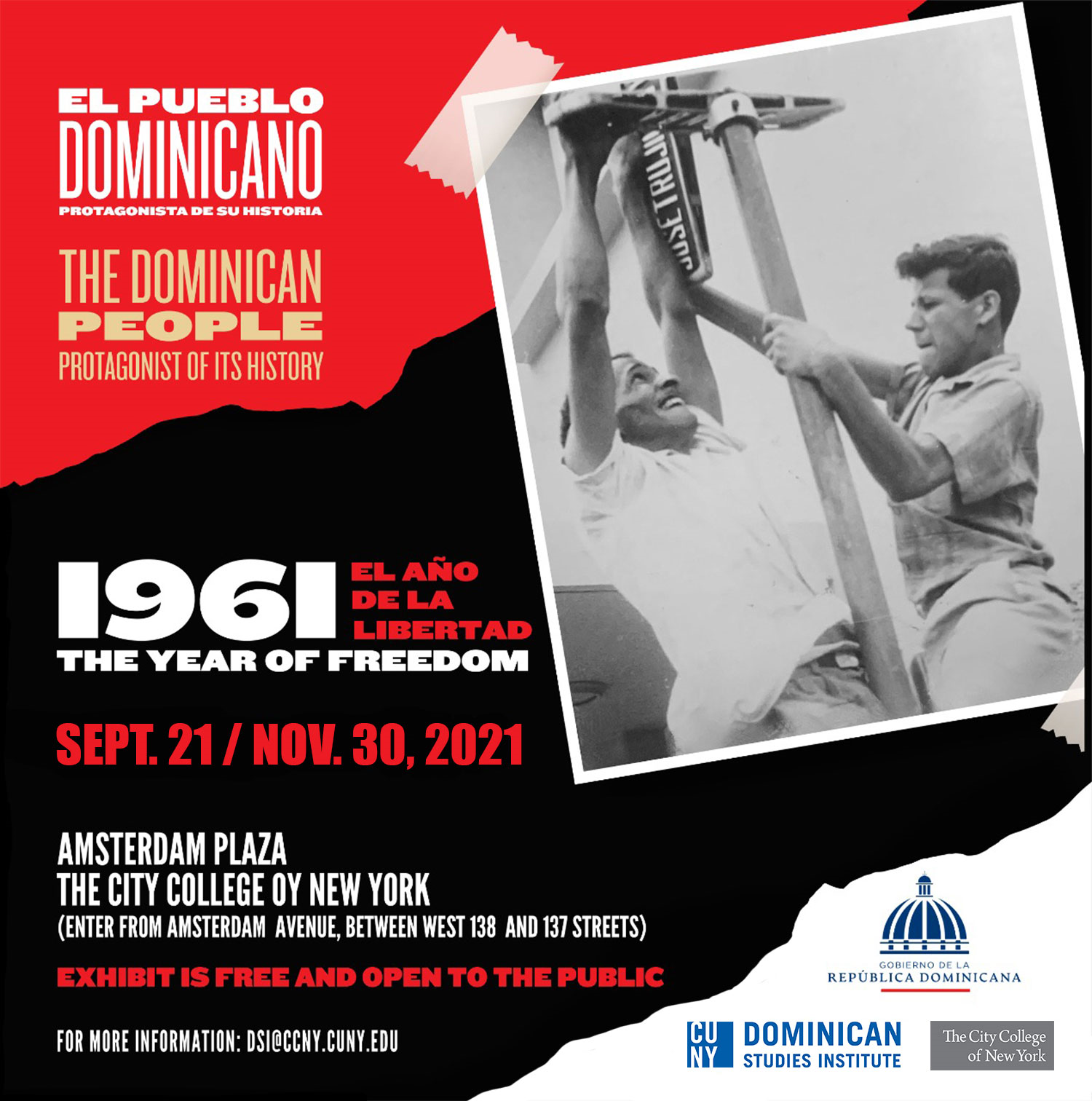 1961: The Year of Freedom exhibit flyer
