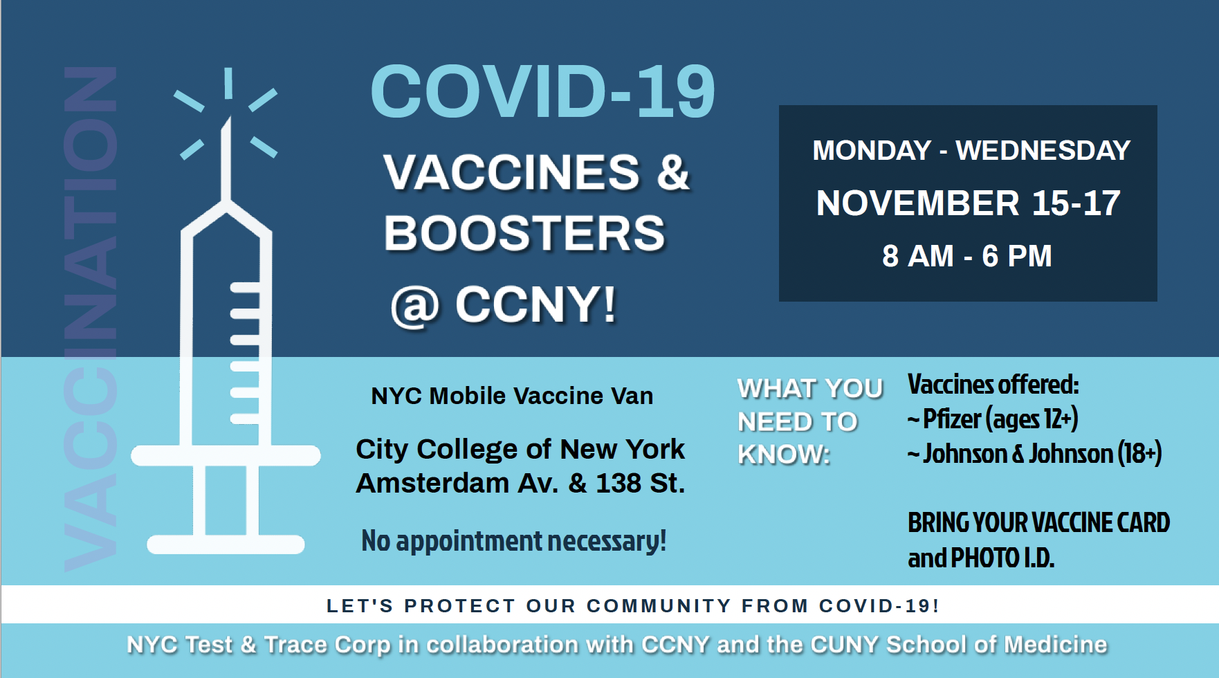  COVID-19 booster vaccines on campus 