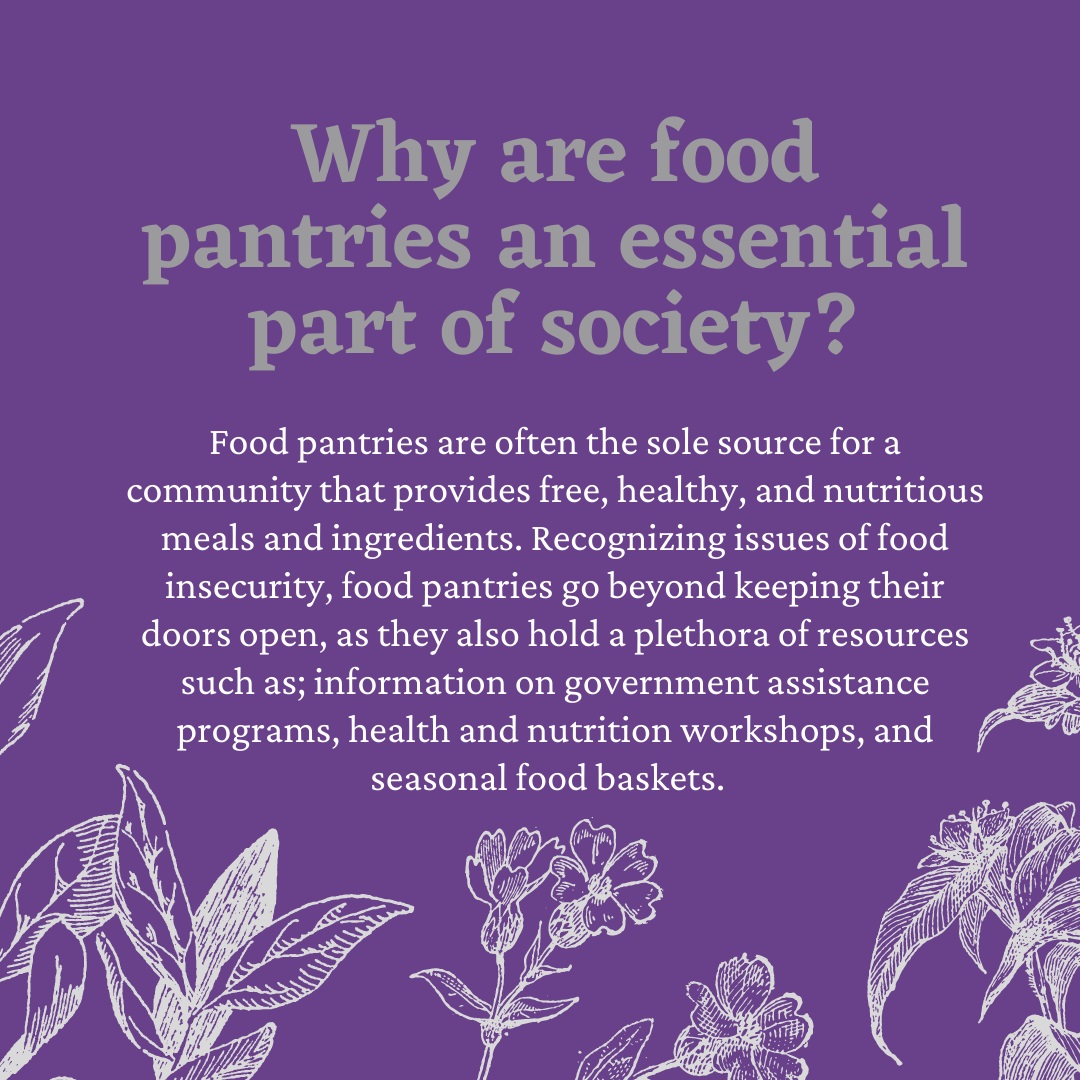 Why are food pantries