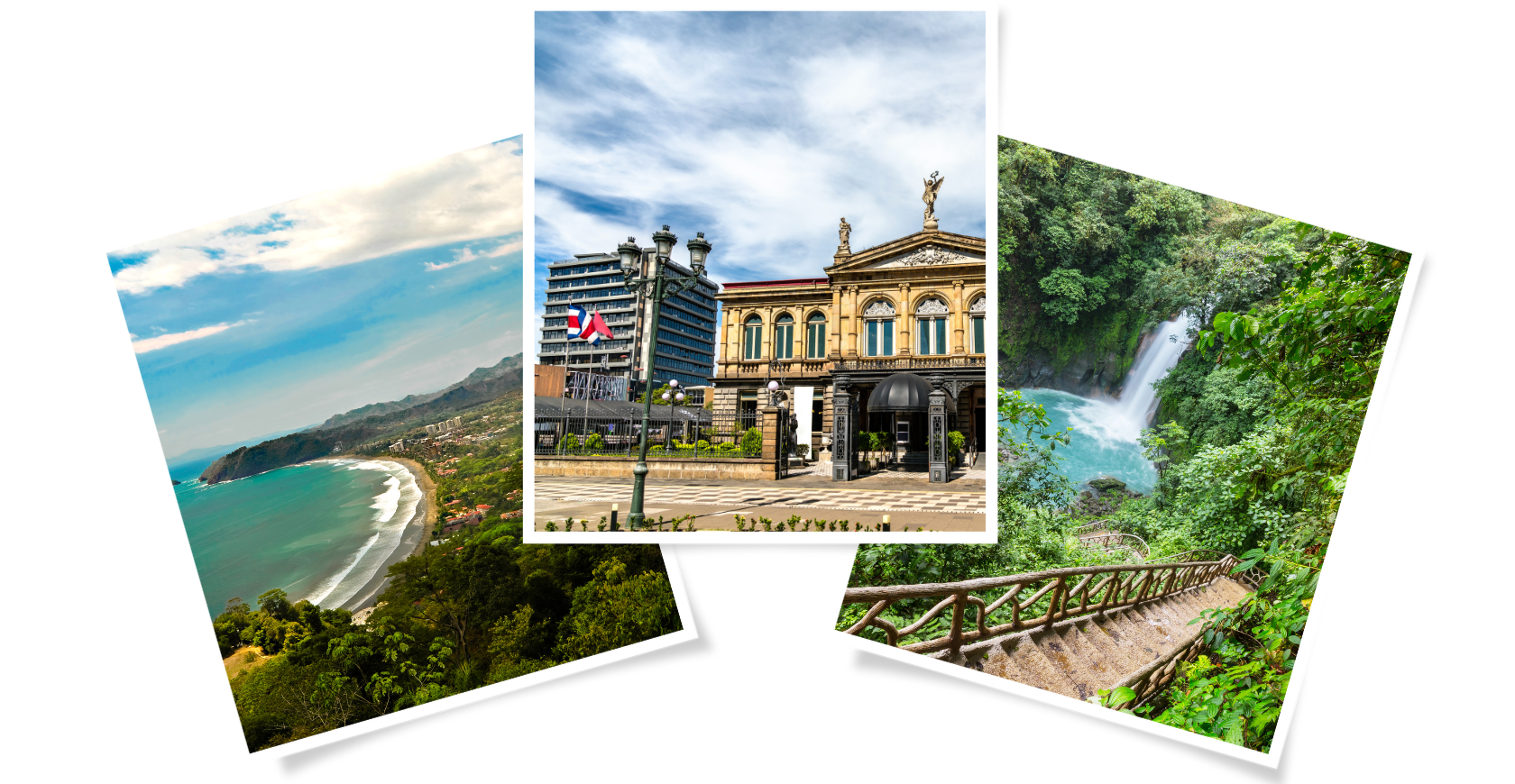 Aerial of Jaco Costa Rica, Costa Rica Palace, Waterfall in Costa Rica