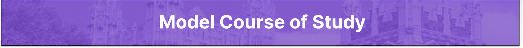 Model Course of Study