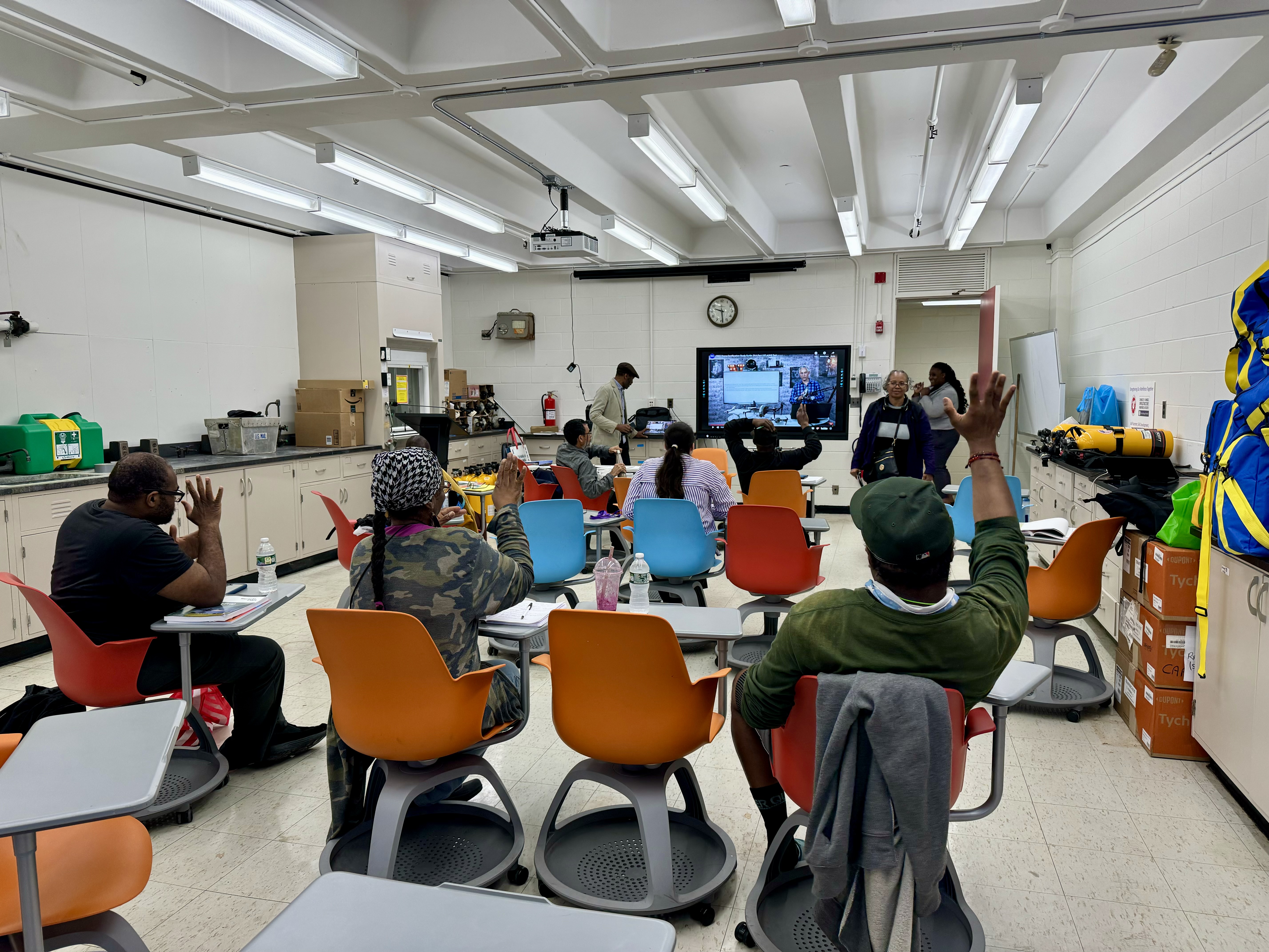 Trainees in class