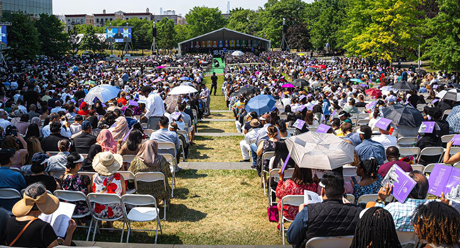 Commencement view