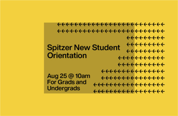 graphic: Spitzer New Student Orientation 2020