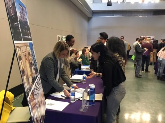 Students and alumni in action at 2018 Career Fair
