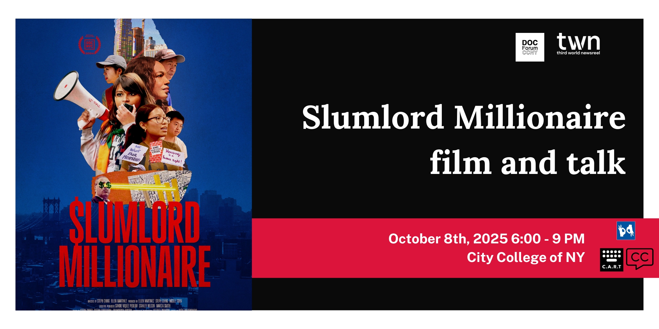 Banner for Slumlord Millionaire film