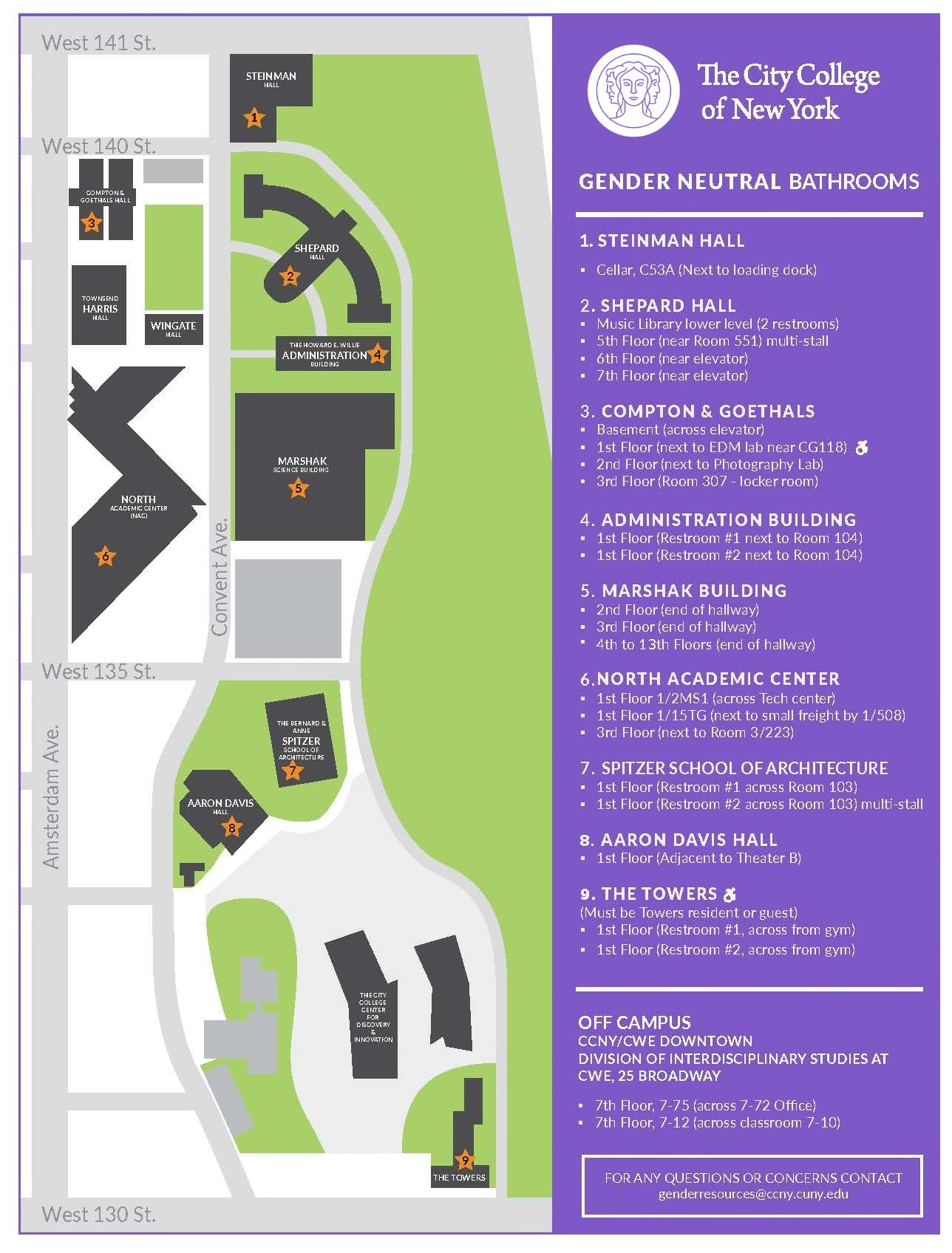 Gender Neutral Bathroom Map