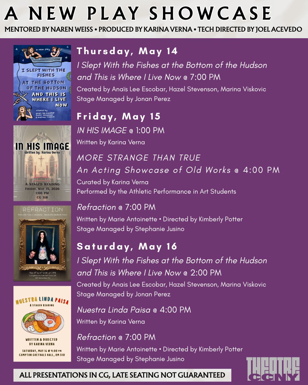 new play flyer