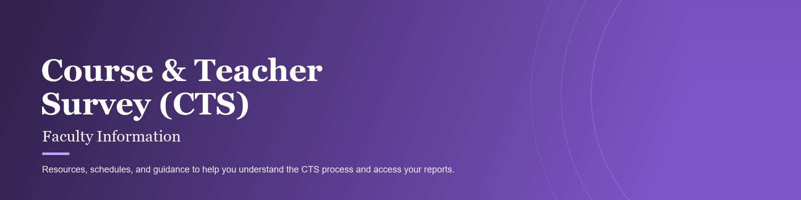 CTS Faculty Information