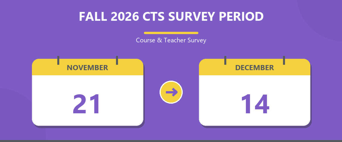 CTS fall 2026 administration period