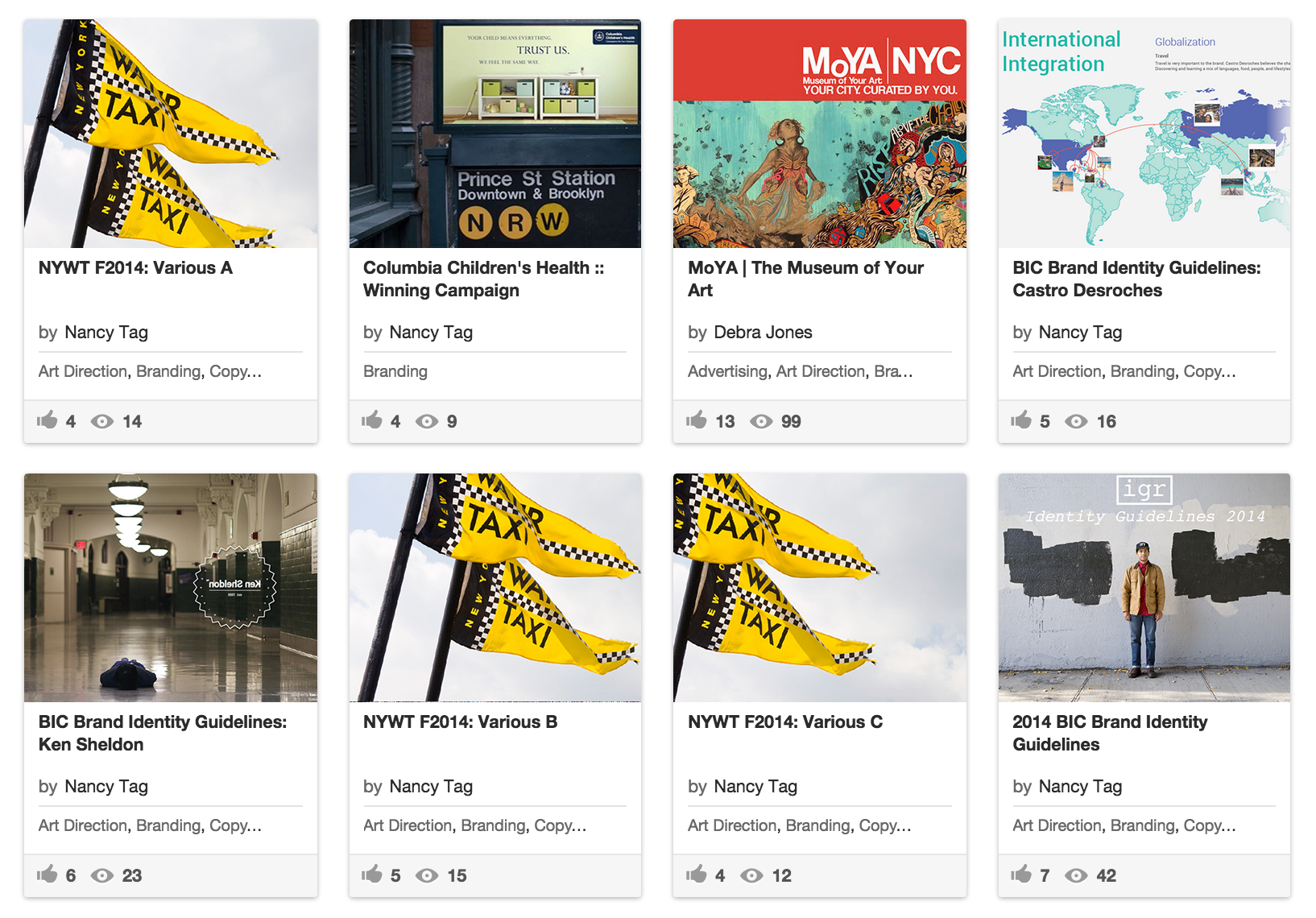 Screenshot of BIC Behance 1-2015