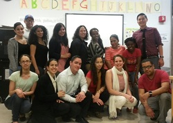 Group photo of students and professors 