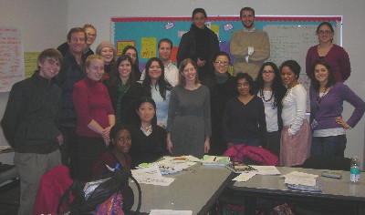 Group photo of students and professors 