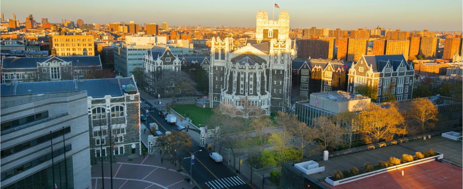 Bird's eye view of north campus