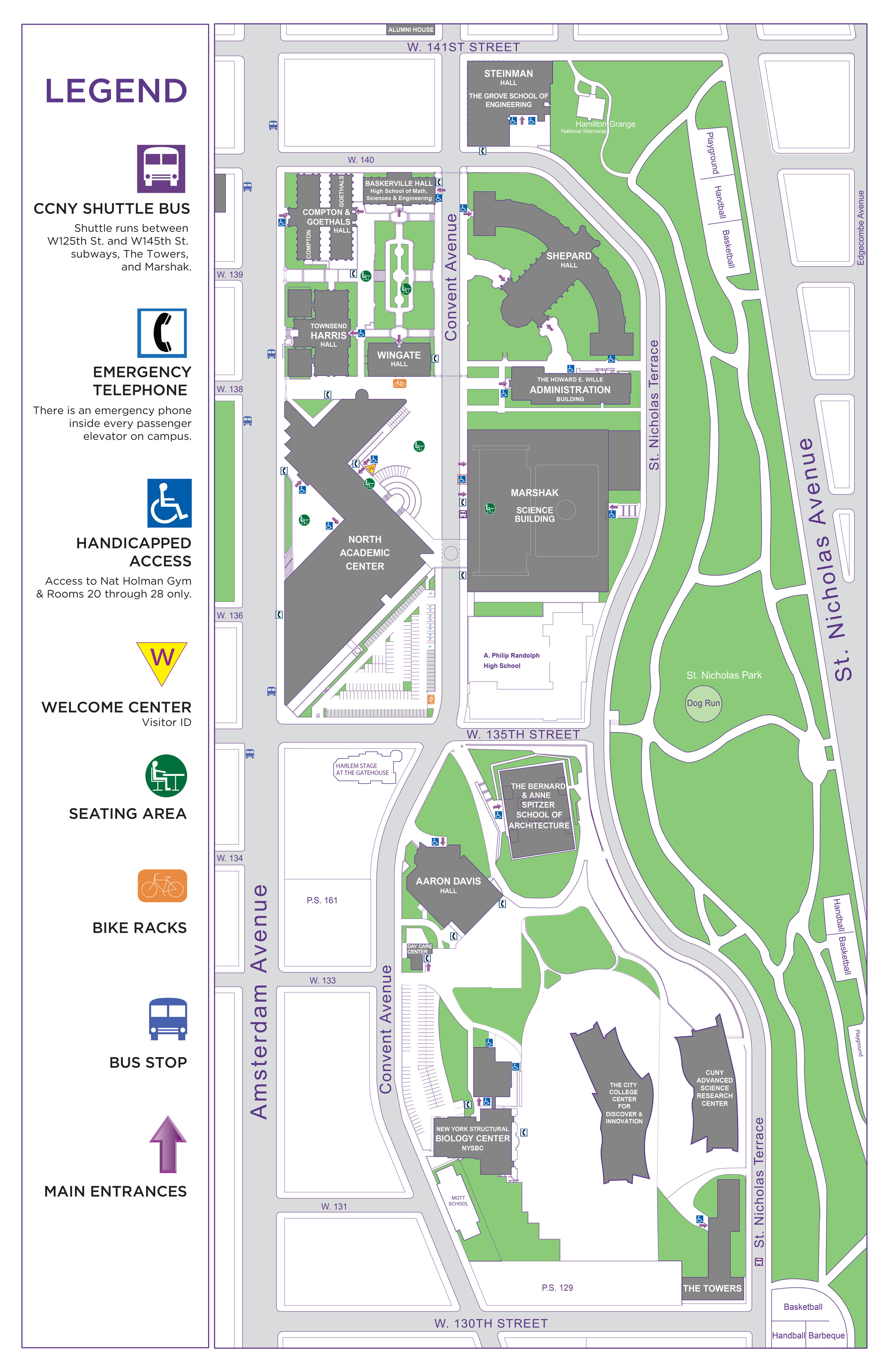 grove city college campus map Ccny Campus Map The City College Of New York grove city college campus map