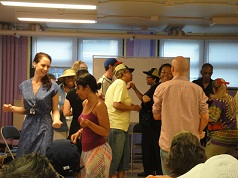 Students at Manhattanville Senior Center 