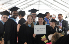 Students at graduation