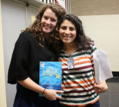 Two students at Little Mermaid Jr.