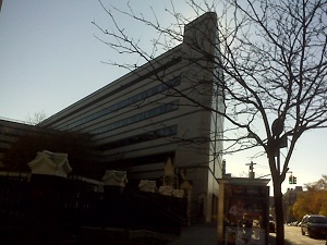 North Academic Center Building from side view