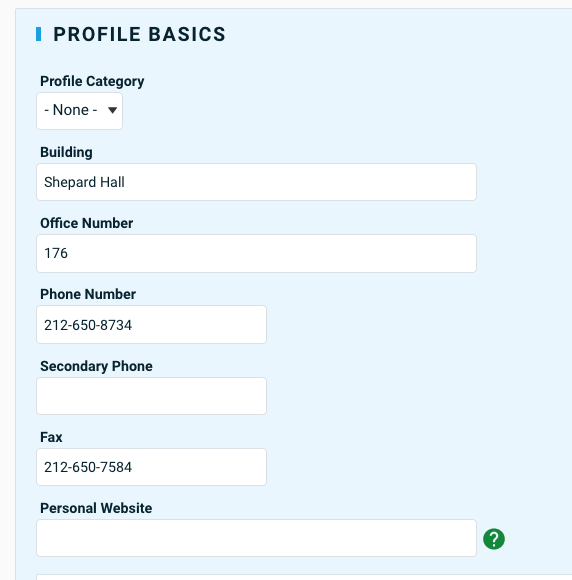 Profile Basic