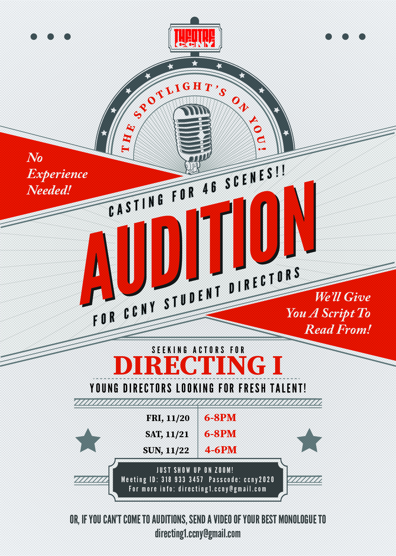 Directing 1 Auditions
