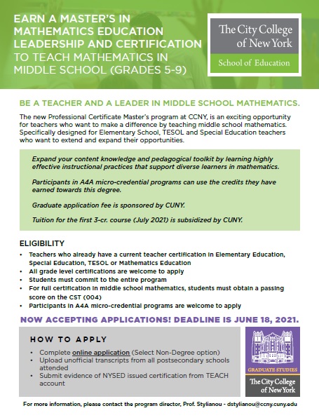 A4A Extension Program flyer