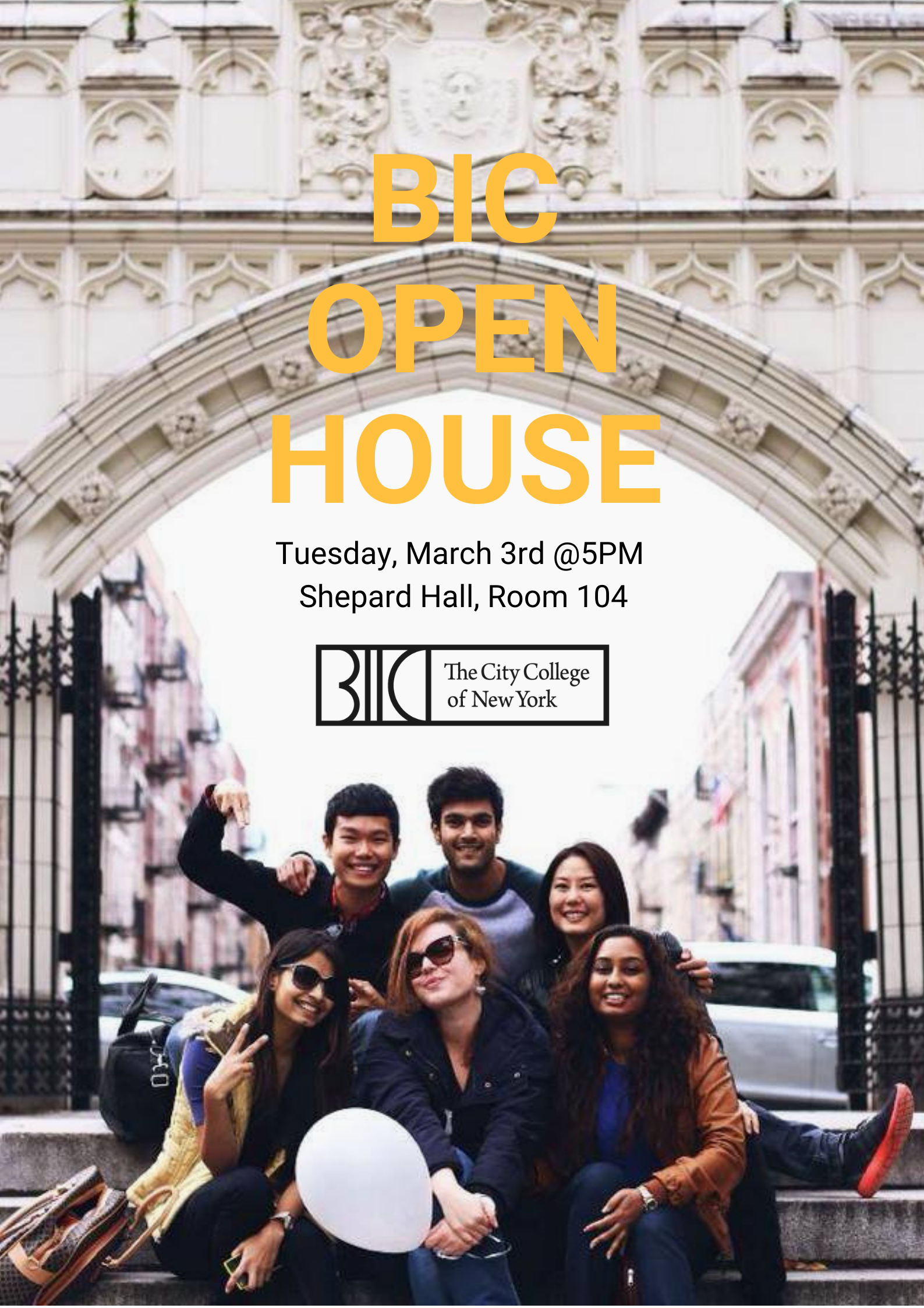 BIC Spring Open House Tuesday March 3rd 5pm
