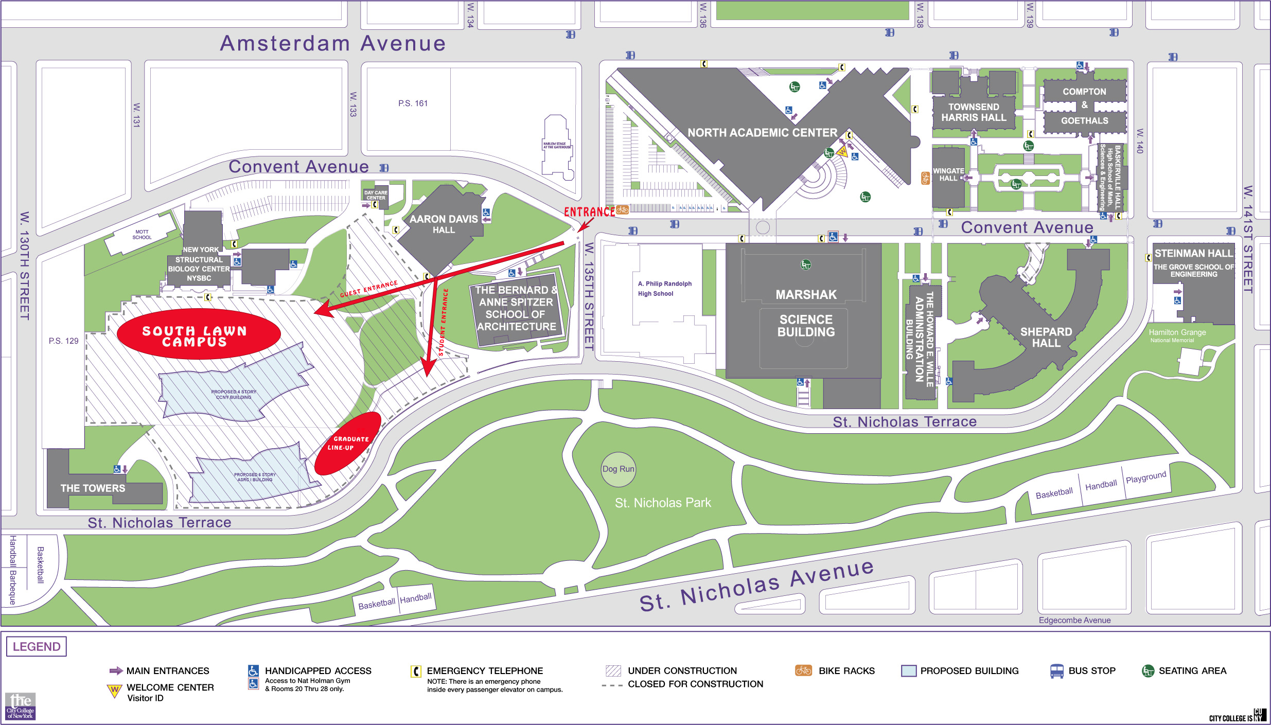 Map for H&A Divisional Commencement 2022