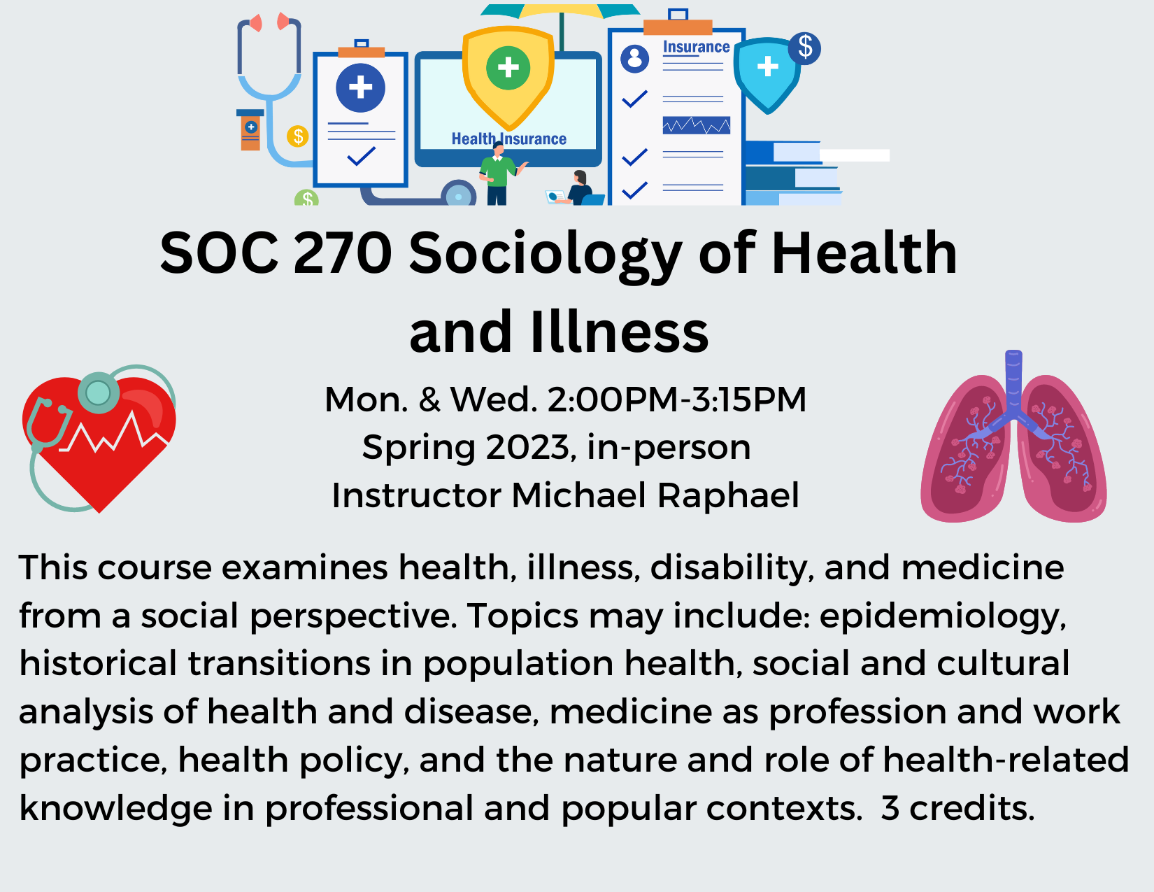 Sociology of Health and Illness Spring 2023 Course