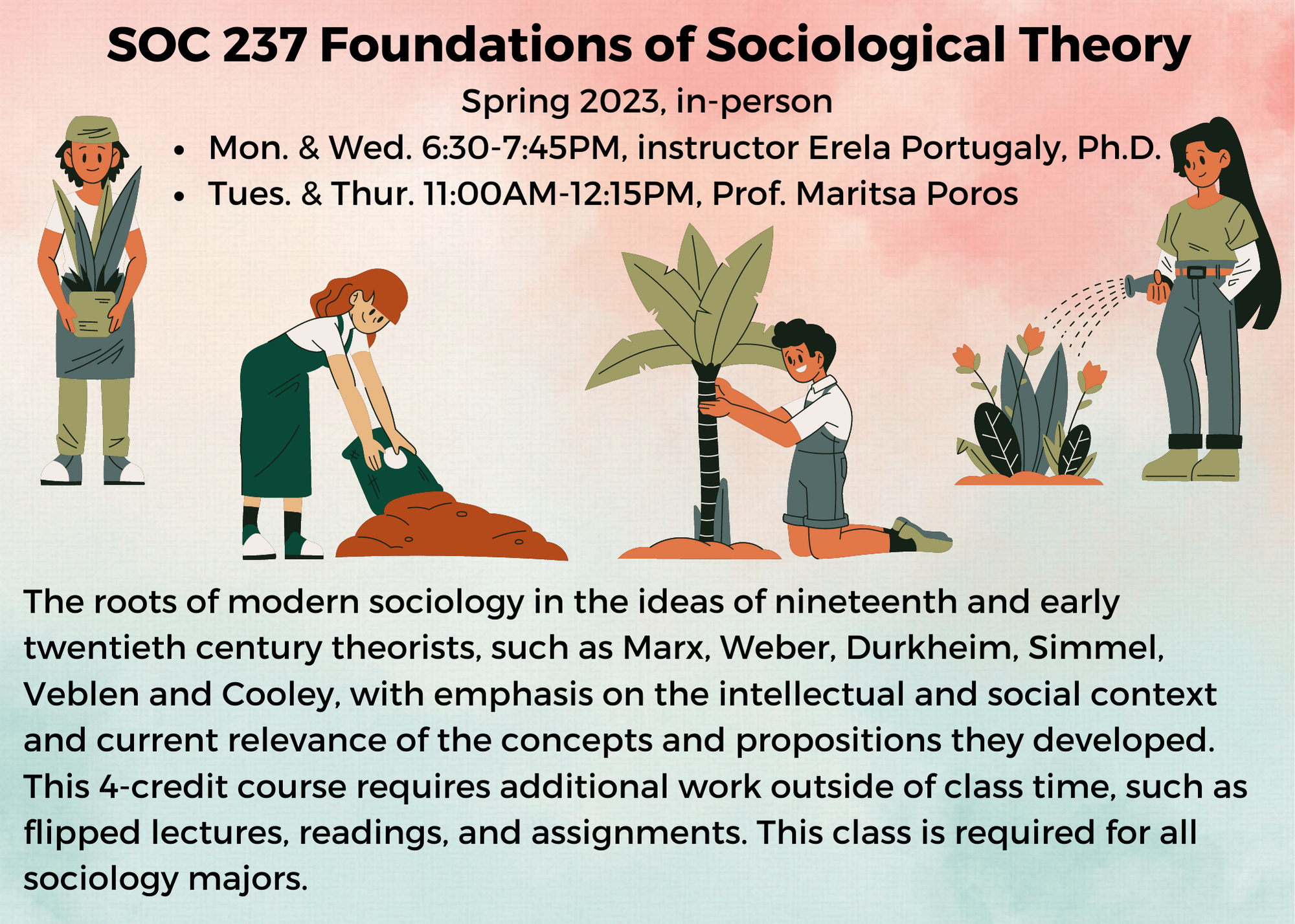 Foundations of Sociological Theory Spring 2023 Course