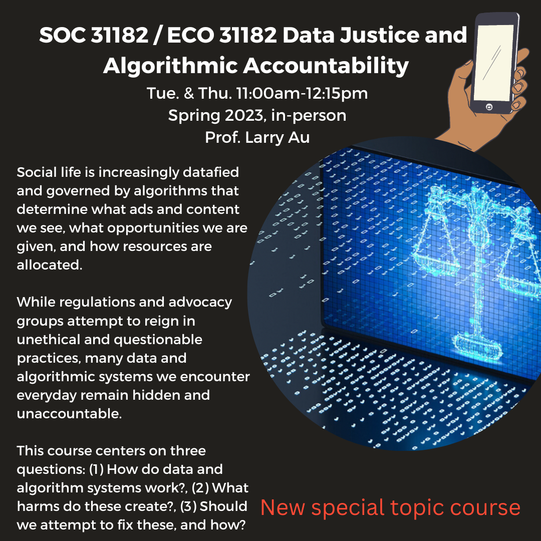 Colin Powell School CCNY Sociology Data Justice and Algorithmic Accountability Spring 2023 Course