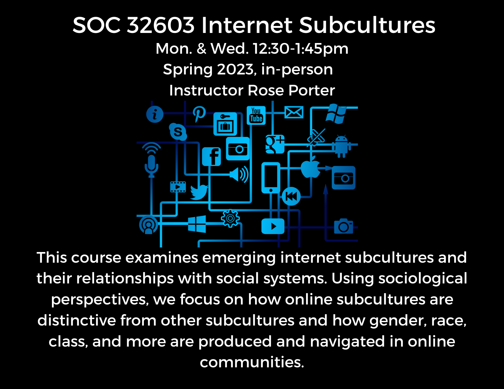 Colin Powell School CCNY Sociology Internet Subcultures Spring 2023 Course