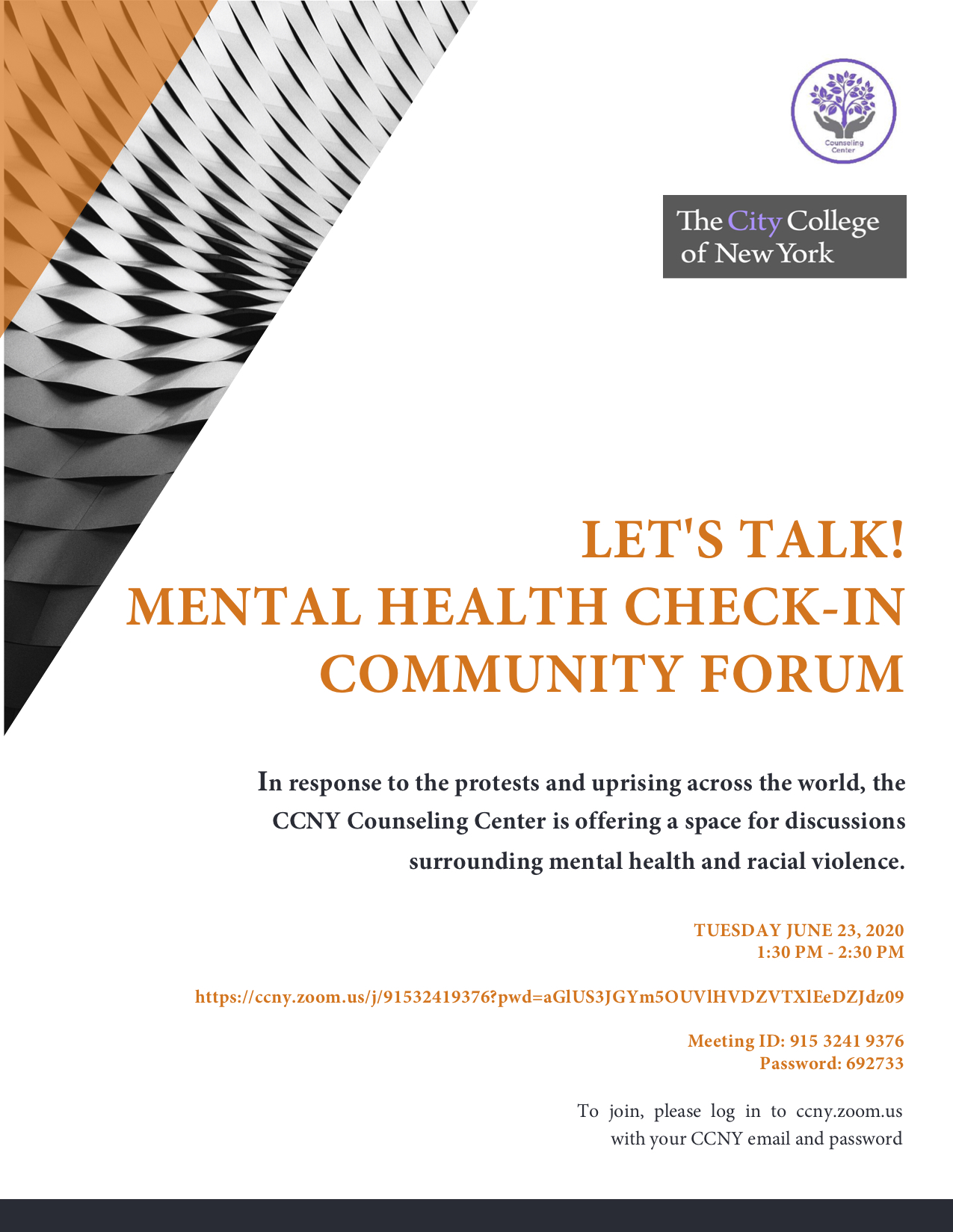 Community Talk Flyer
