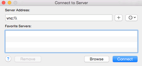 Connect to server