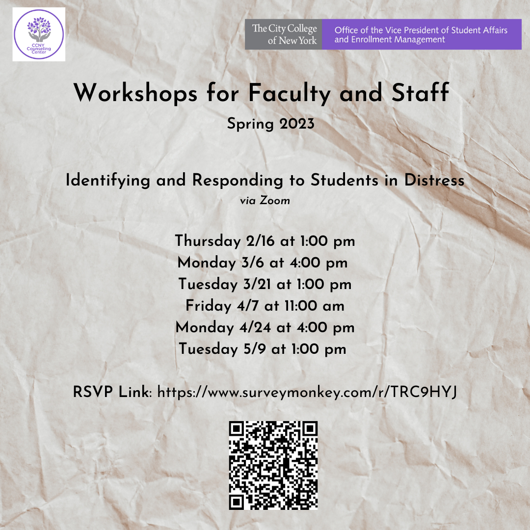 WSs for Faculty and Staff - Spring 2023
